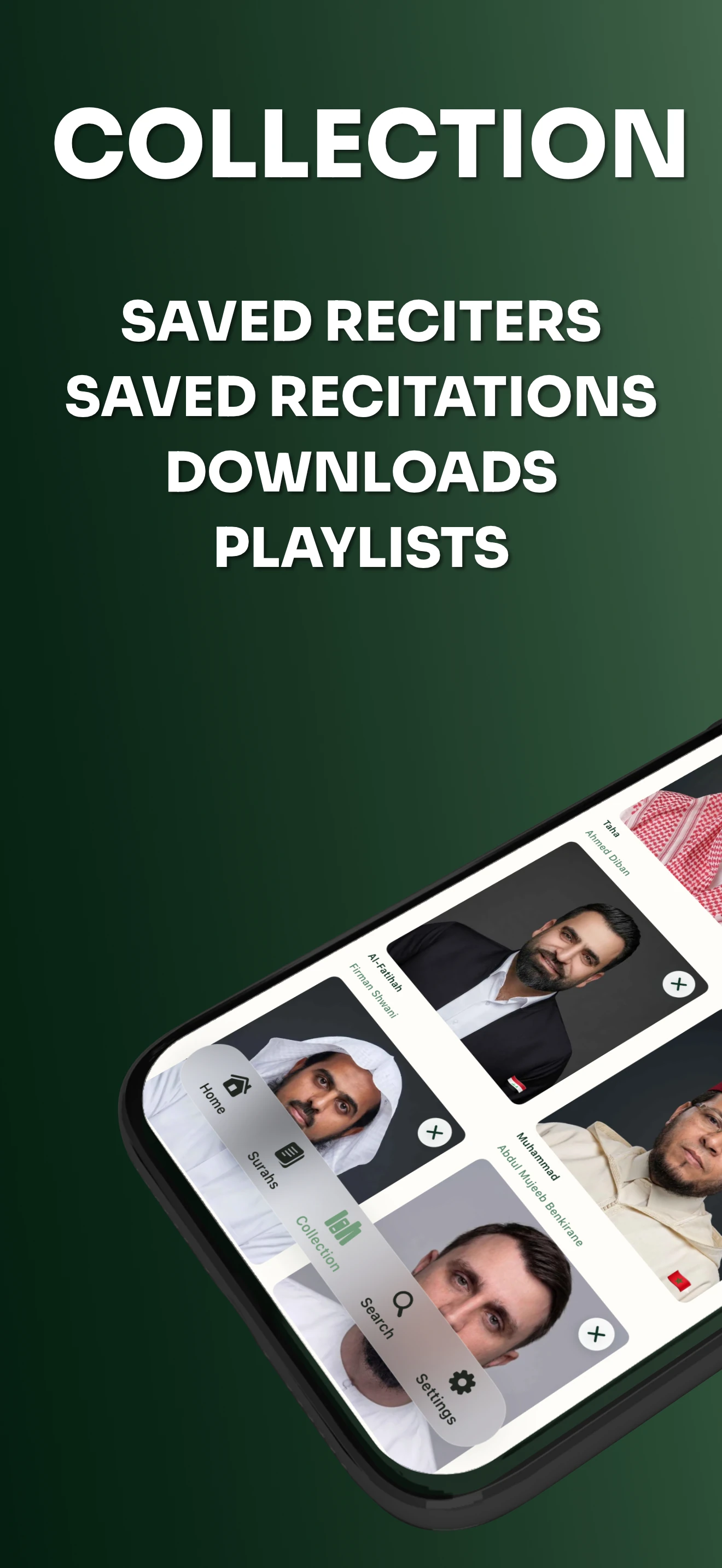 Ayah Player App Store image: collection